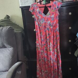 Vibrant Floral Maxi Dress